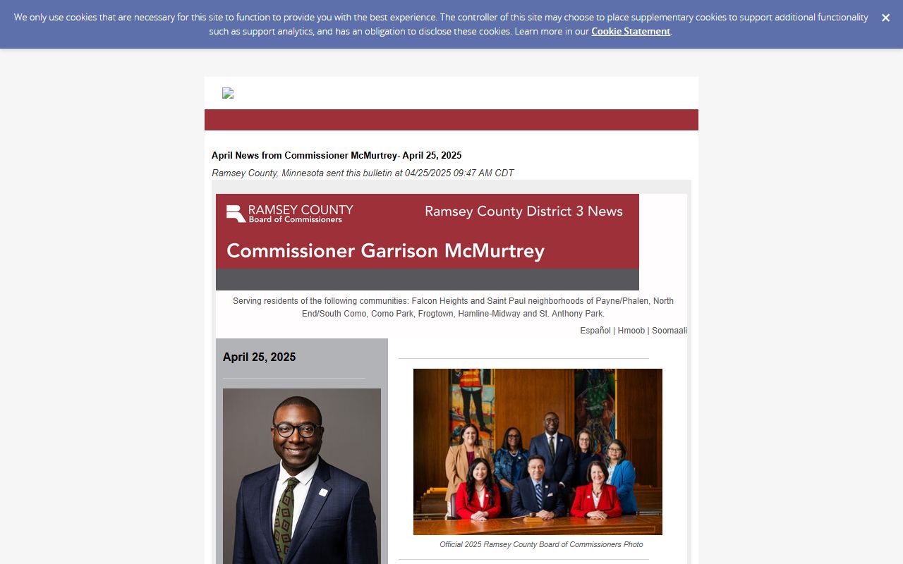 Ramsey County inmate and jail records commissioner update