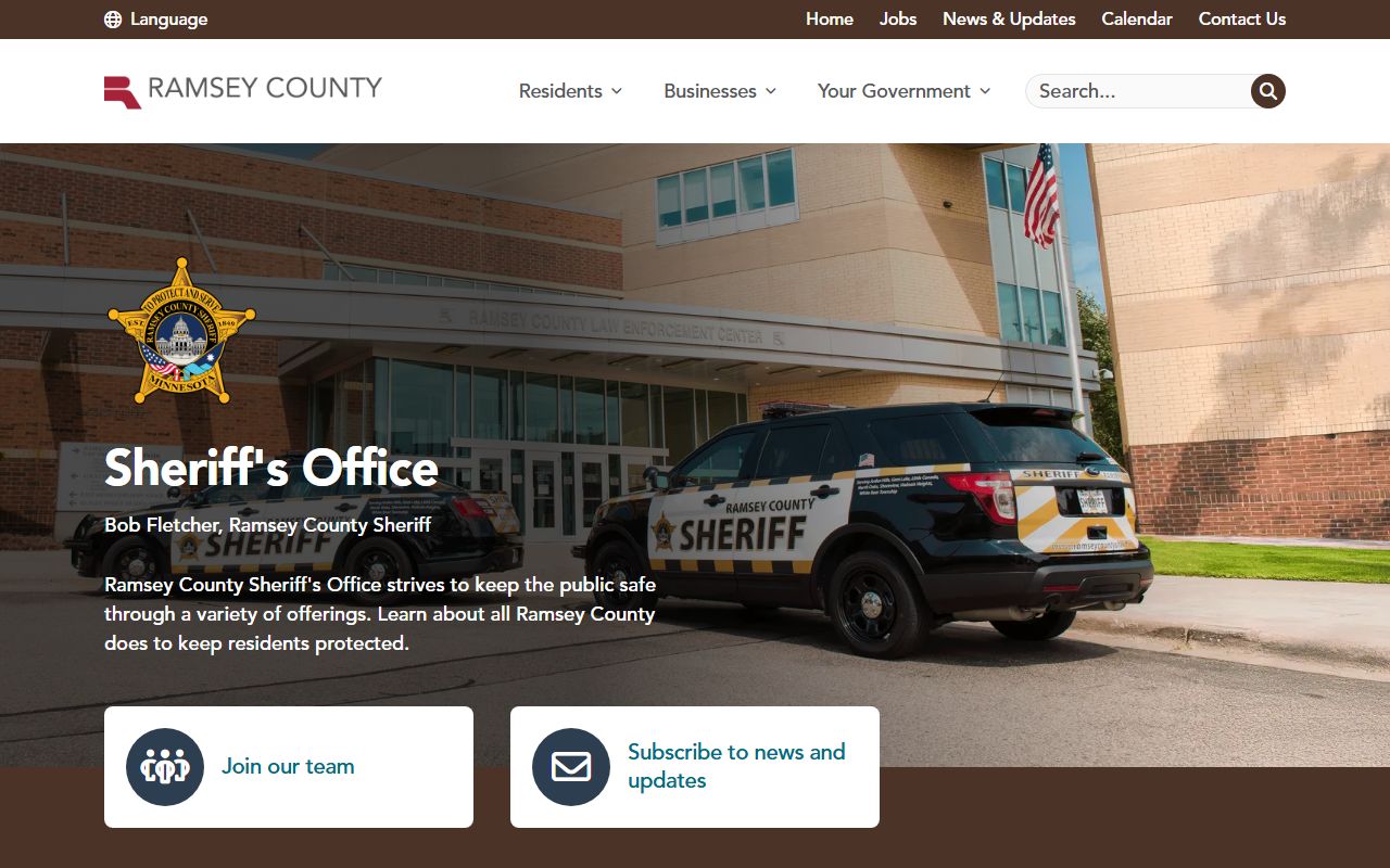 Ramsey County inmate records sheriff booking and warrant source
